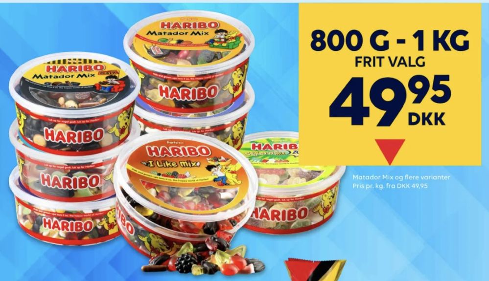 Haribo Stjernemix, Slikbøtter