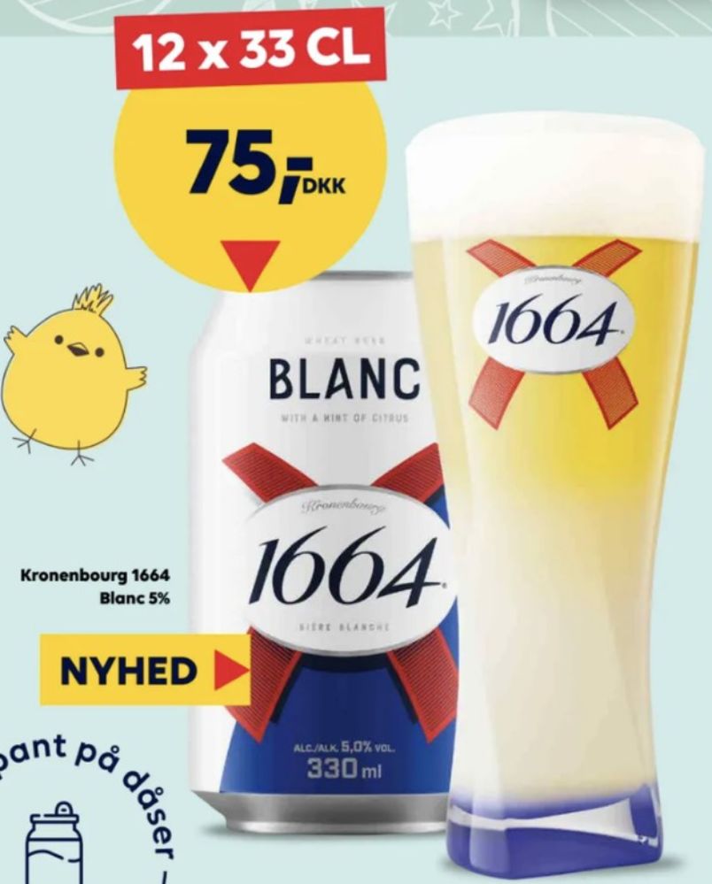 Kronenbourg 1664 Blanc, Specialøl 12 pk.
