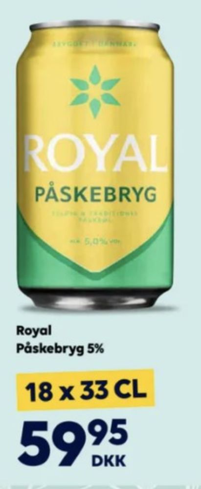Royal Påskebryg, Øl 18 pk.