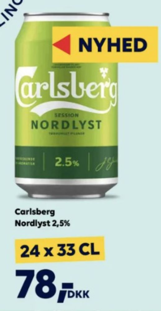 Carlsberg Nordlyst, Øl 24 pk.