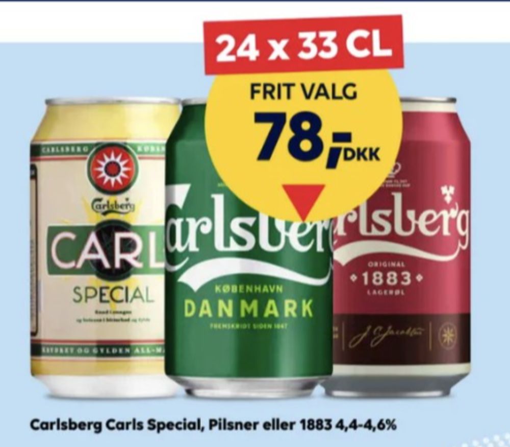 Carlsberg Pilsner, Øl 24 pk.