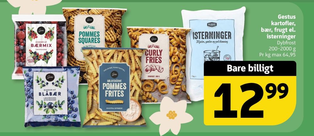 Gestus, Pommes Frites Bølgeskårne