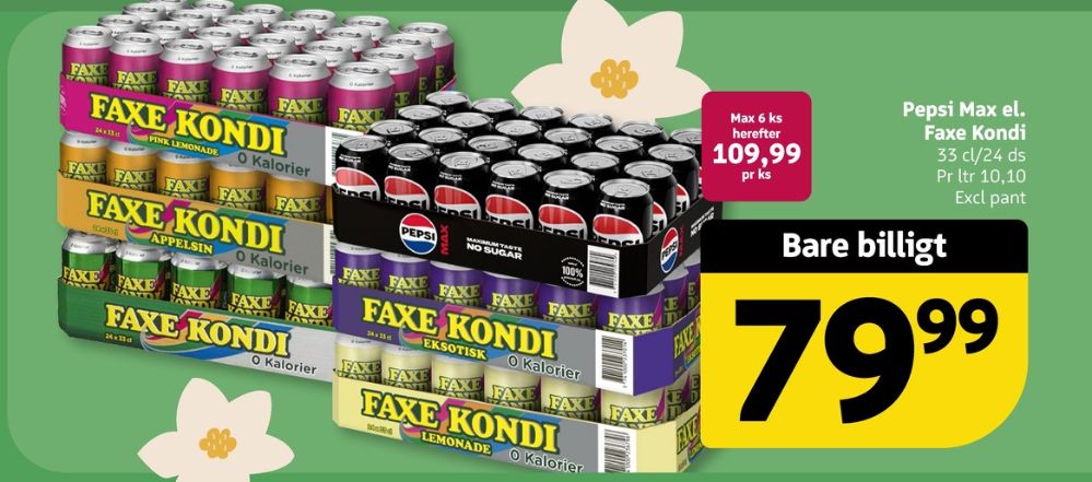 Faxe Kondi 0 Kalorier Pink Lemonade, Sportsvand 24 pk. 