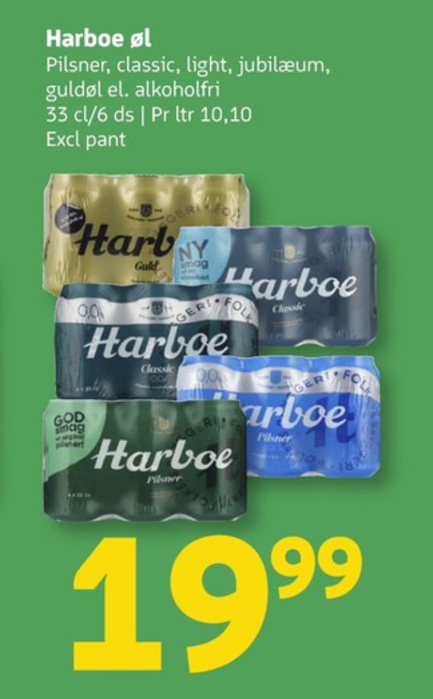 Harboe Pilsner, Øl 6 pk.