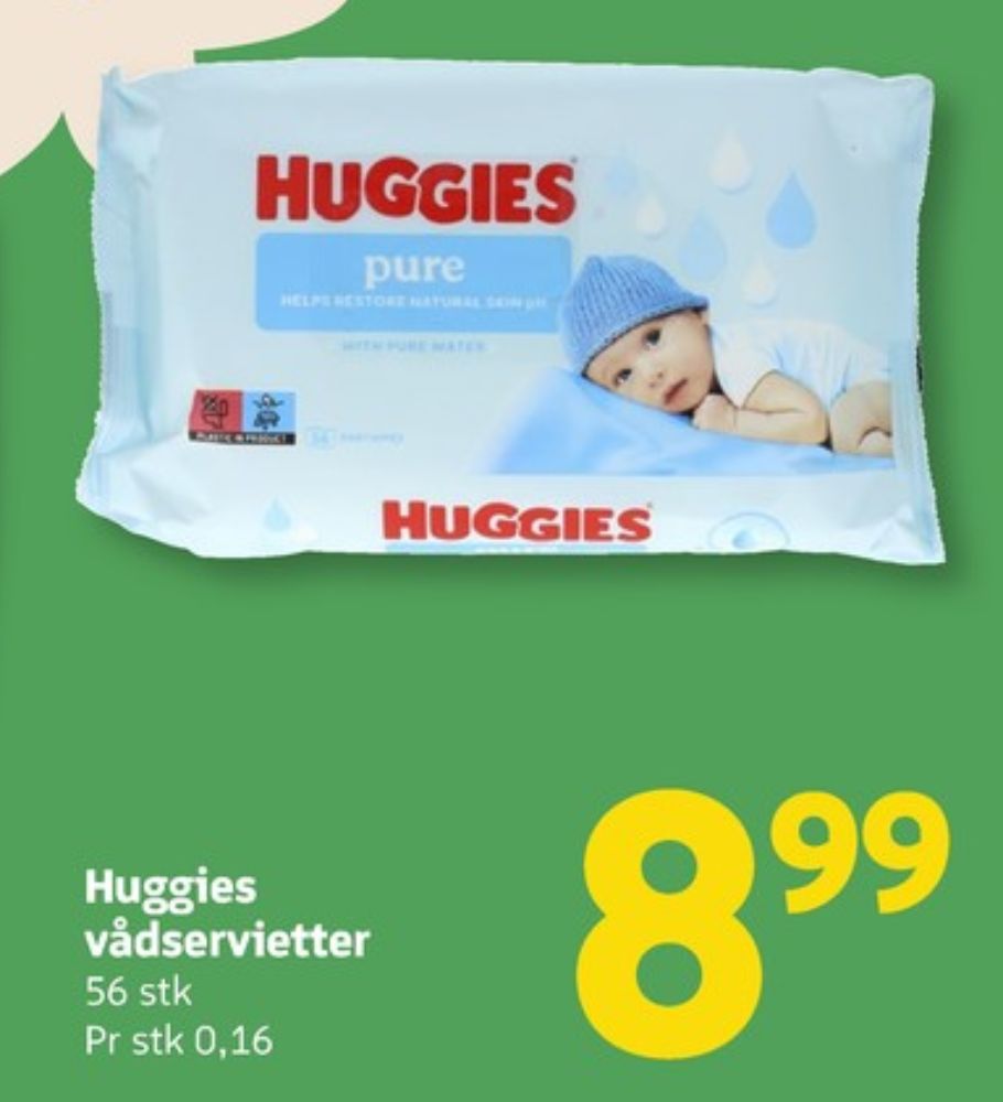 Huggies, Vådservietter