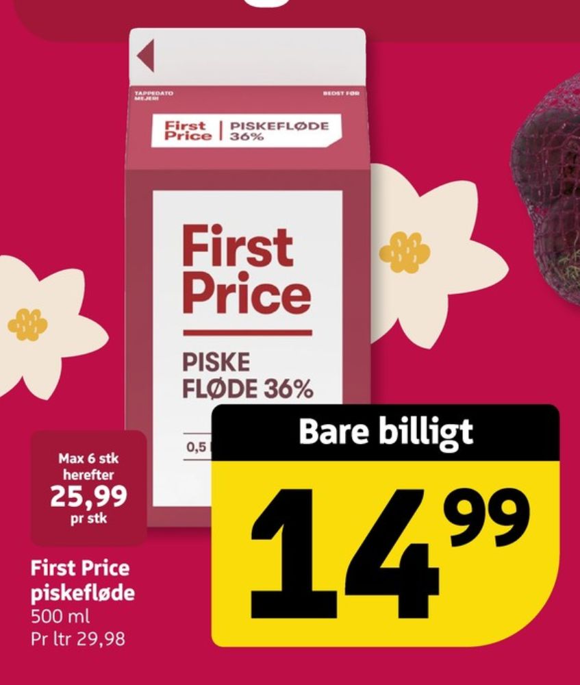 First Price, Piskefløde 36%