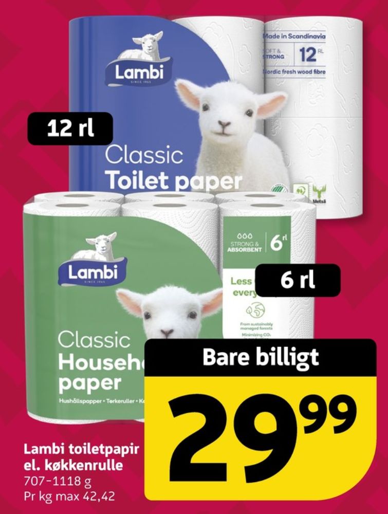 Lambi Classic, Toiletpapir