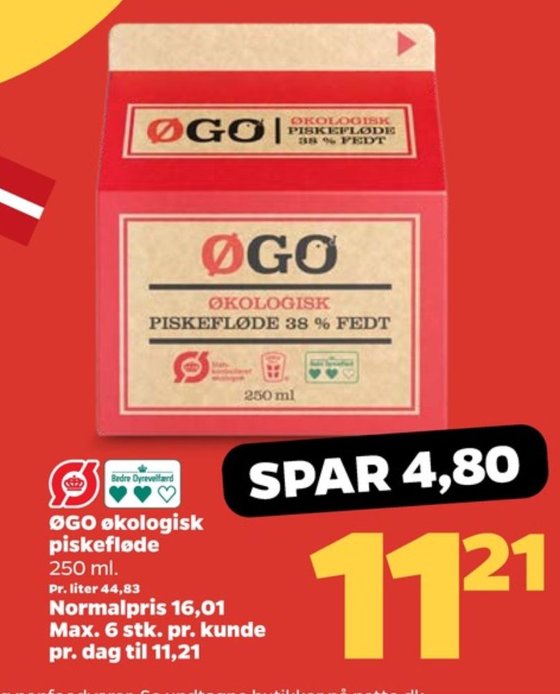 ØGO, Piskefløde 38%