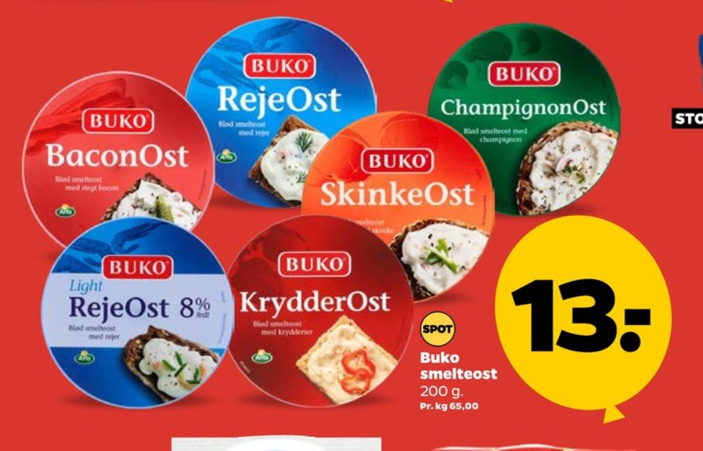 Buko Smelte, Smøreost Baconost
