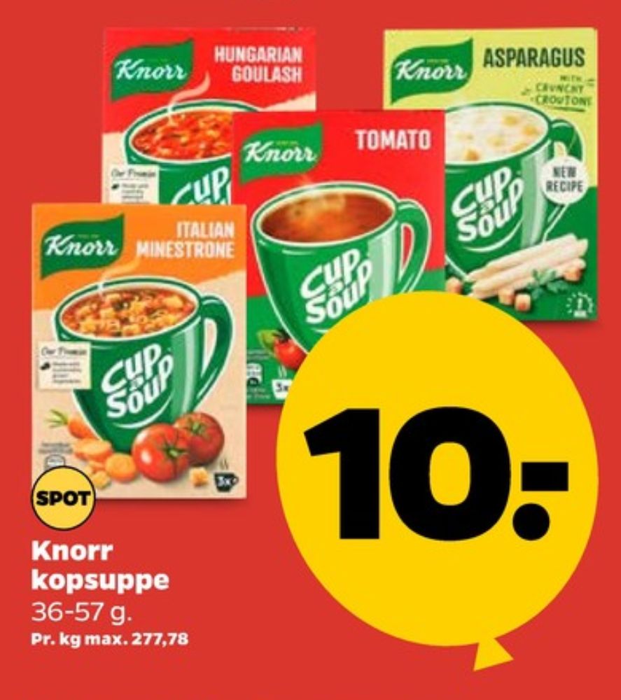 Knorr Koppen Cup a Soup, Tomato suppe