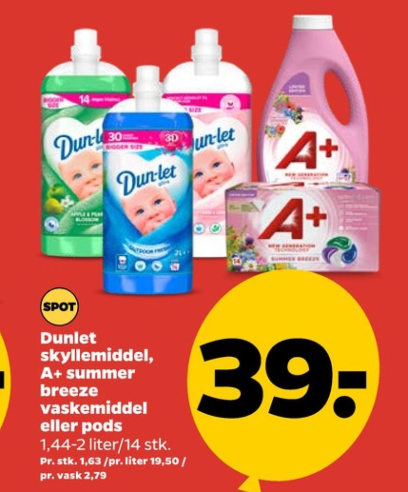 A+, Vaskemiddel-tabs