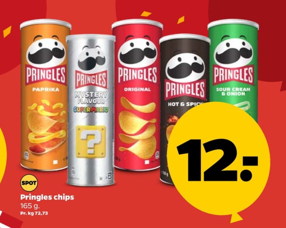 Pringles, Mystery Flavour Super Mario Chips