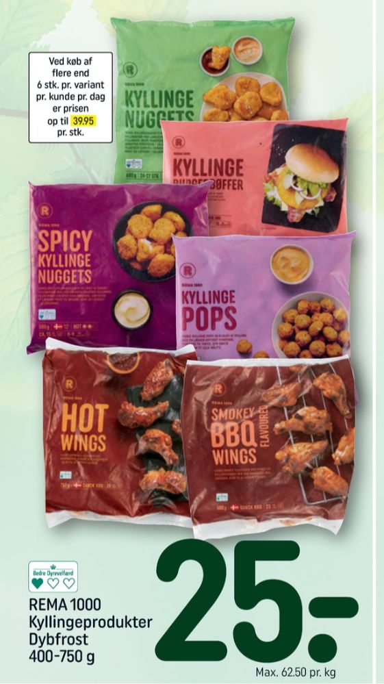 Rema 1000, Kyllingenuggets