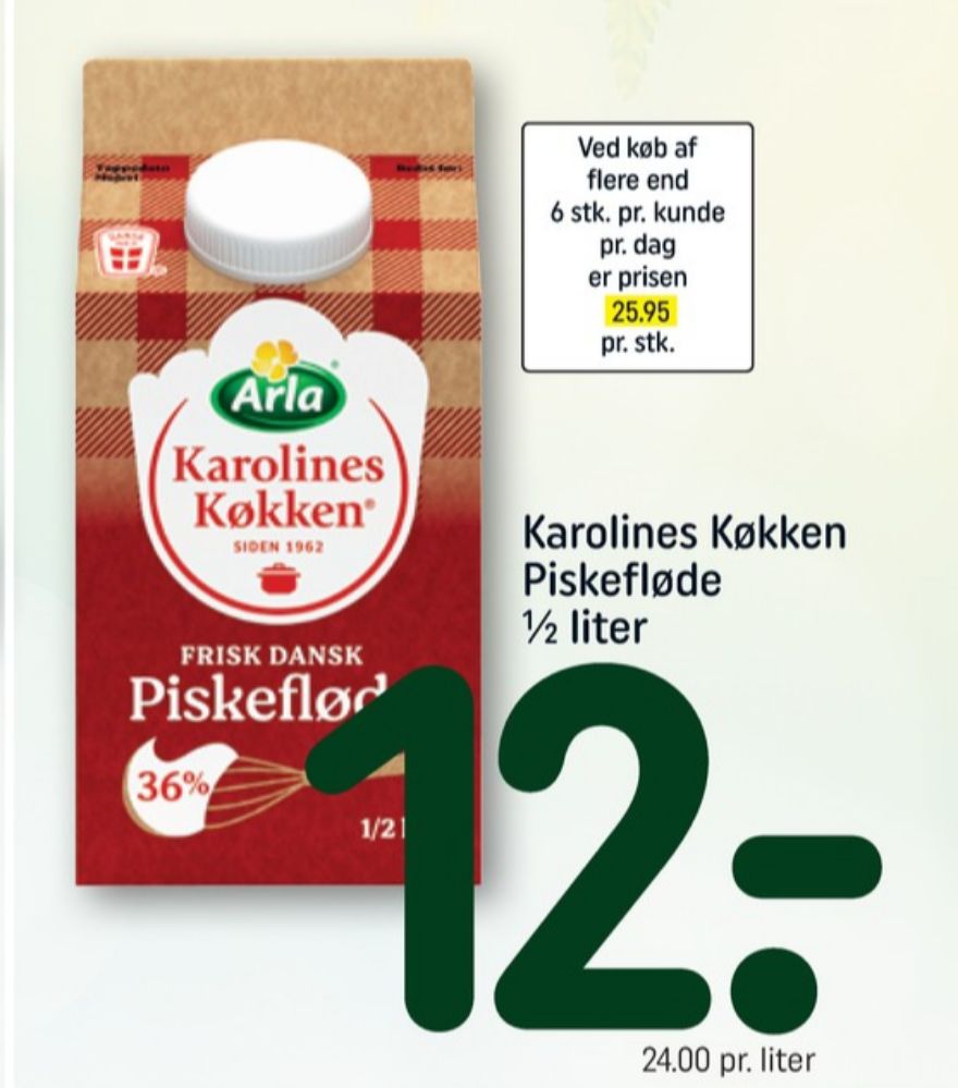 Karolines, Piskefløde 36%