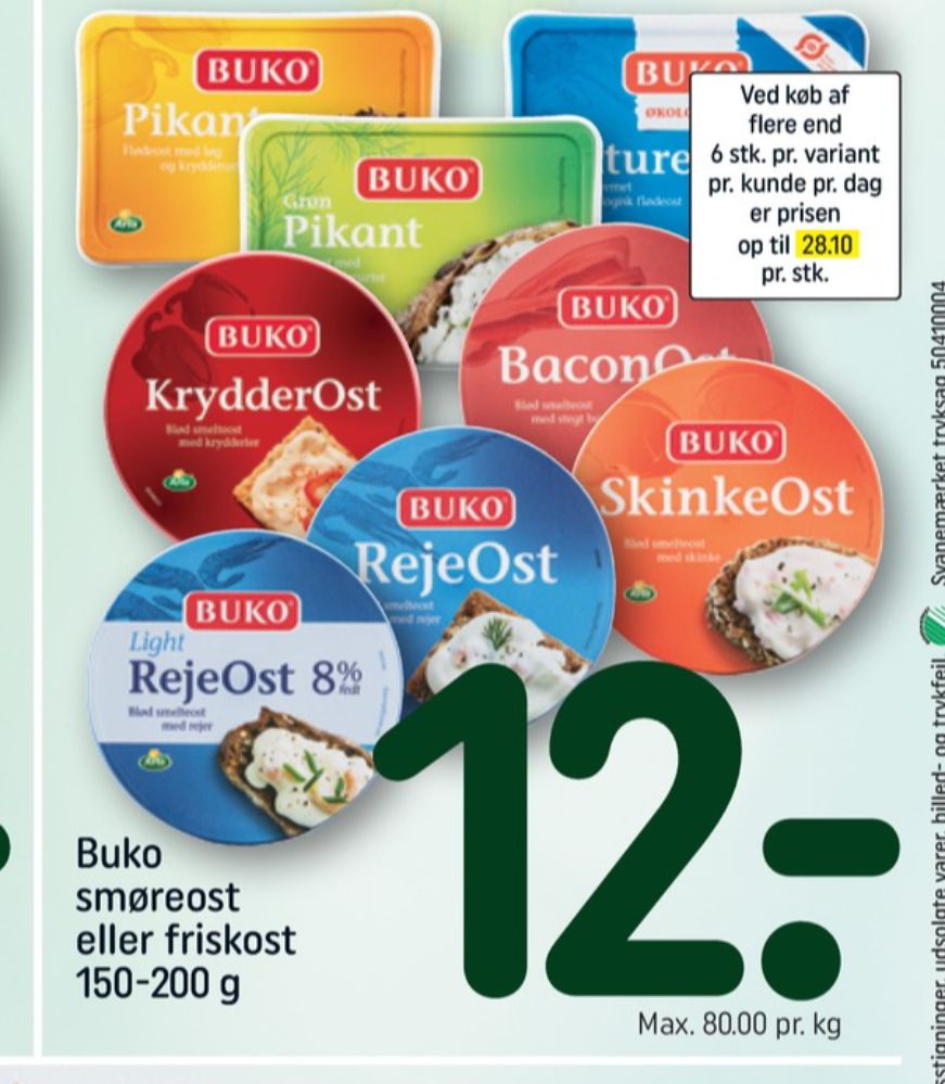 Buko Smelte, Smøreost Baconost