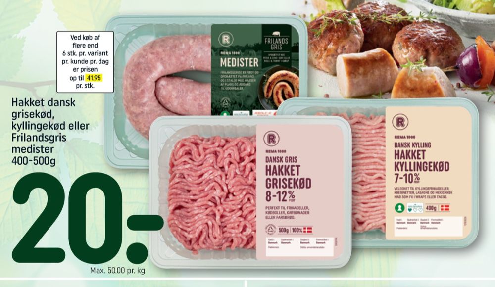 Rema 1000, Hakket kylling 4-7%