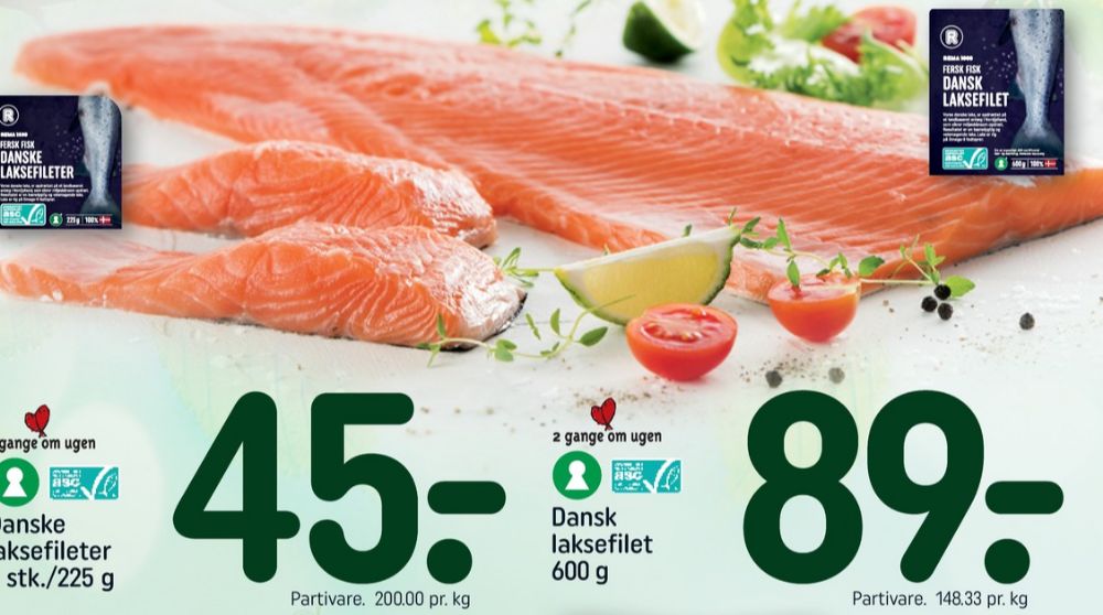 Rema 1000, Laksefilet