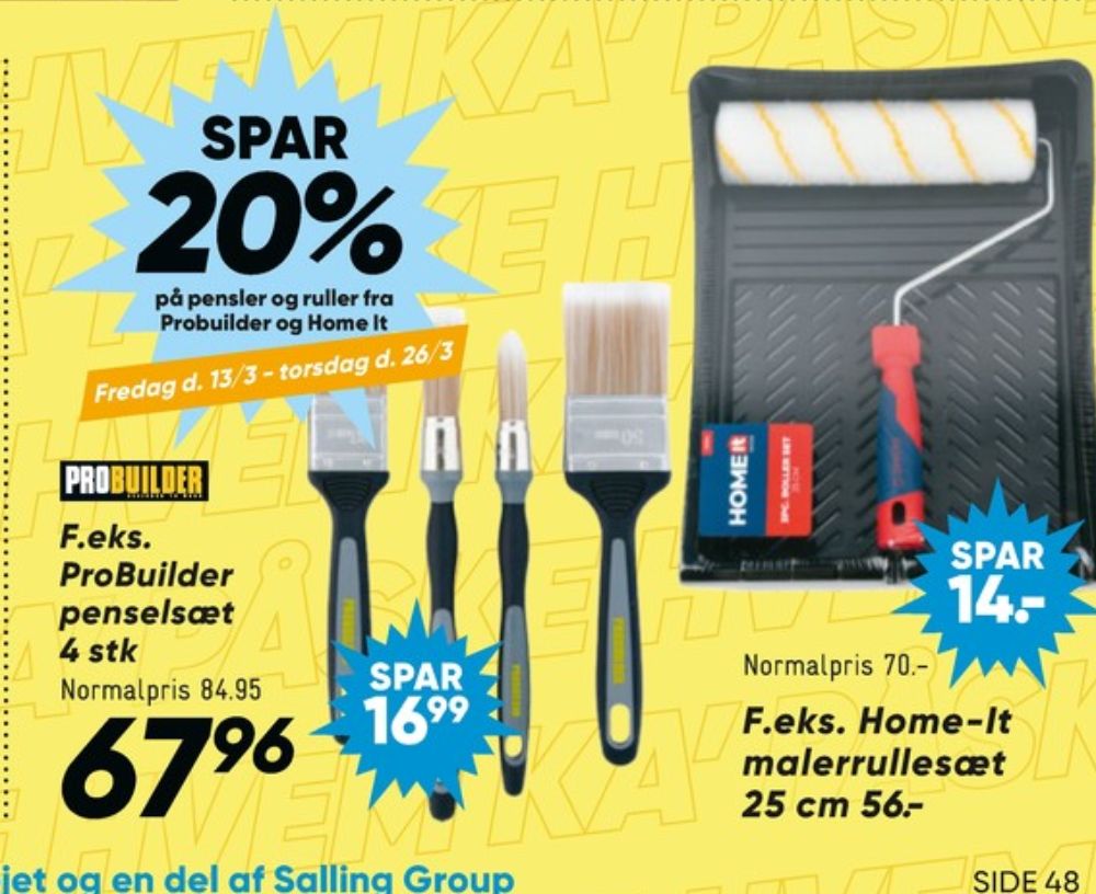 Probuilder, Penselsæt