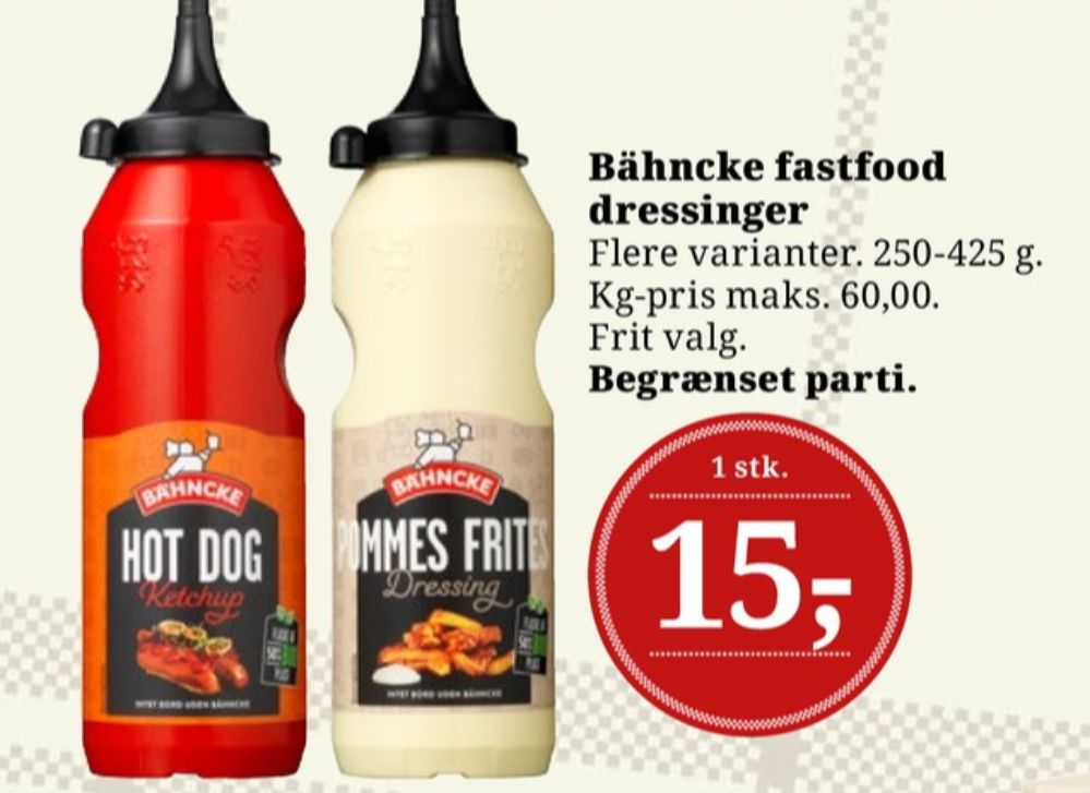 Bähncke, Pommes Frites Dressing