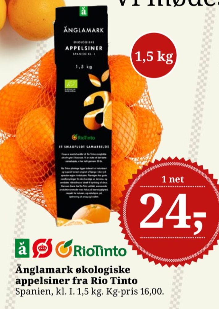 Änglamark, Appelsiner