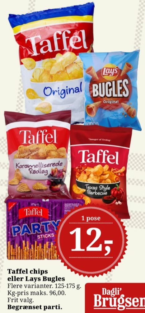 Taffel, Karamelliserede Rødløg Chips