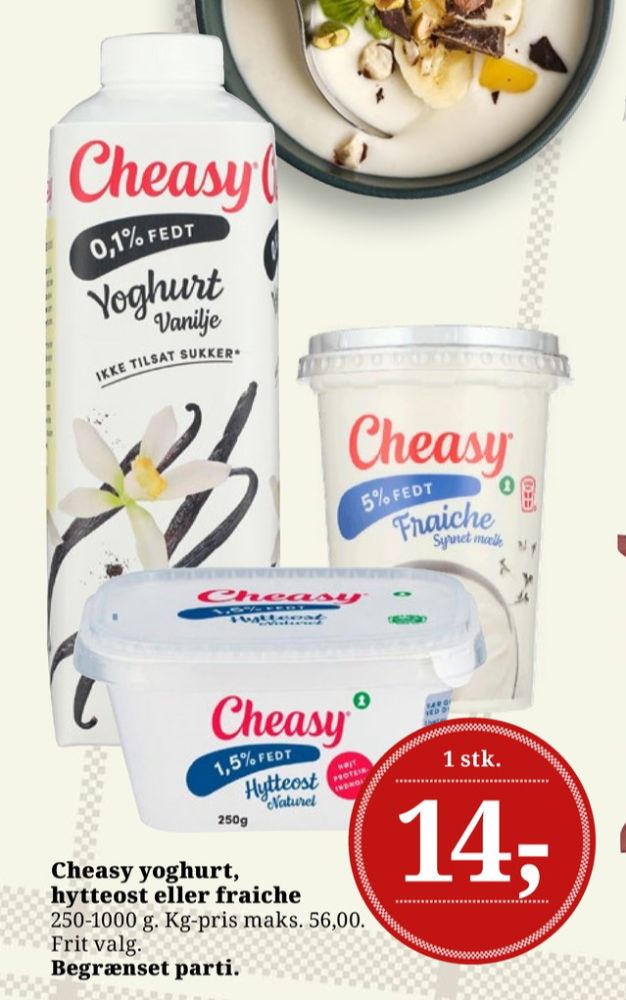 Cheasy, Vanilje Yoghurt 