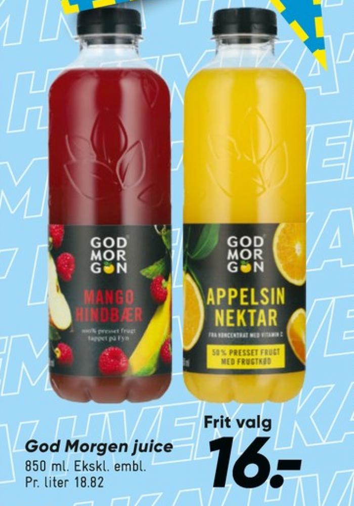 GodMorgen, Mango Hindbær Juice