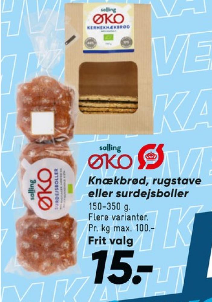 Salling ØKO, Kerneknækbrød med havsalt