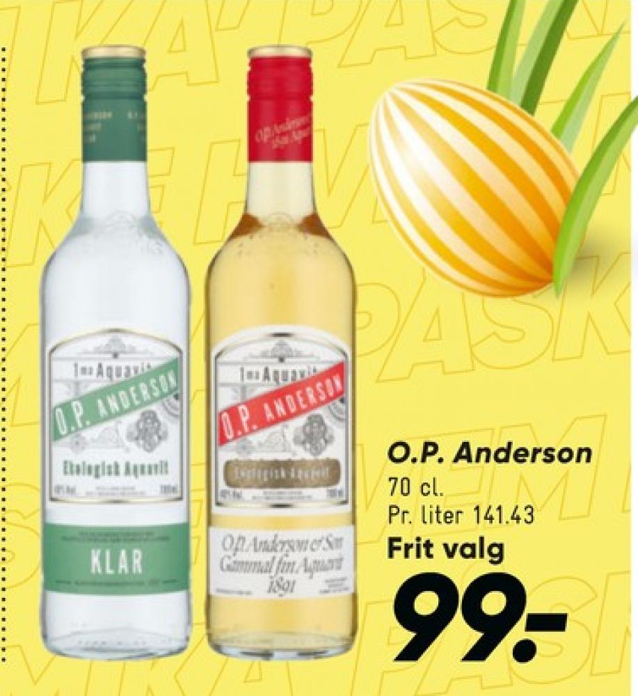 OP Anderson Klar Krydret, Akvavit