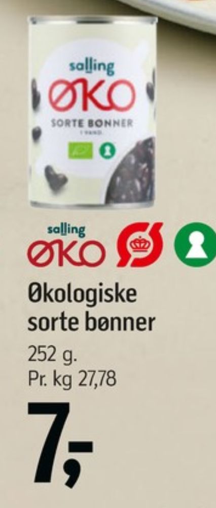 Salling ØKO, Sorte Bønner