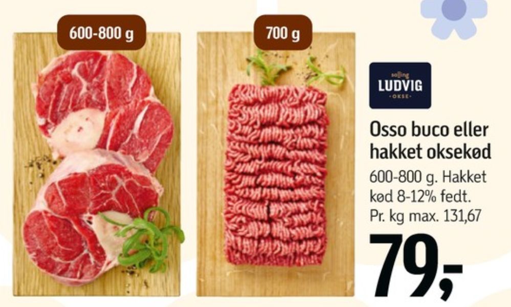 Salling Ludvig, Hakket oksekød 8-12%