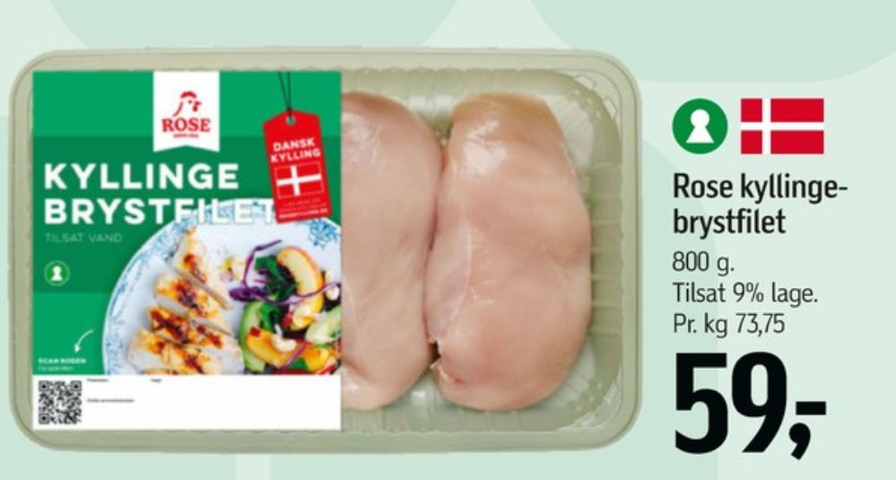 Rose, Kyllingebrystfilet