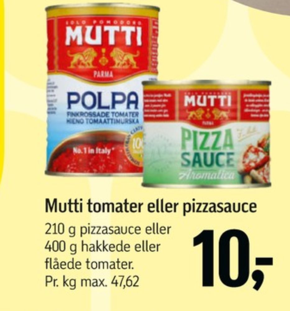 Mutti, Pizzasauce Aromatica