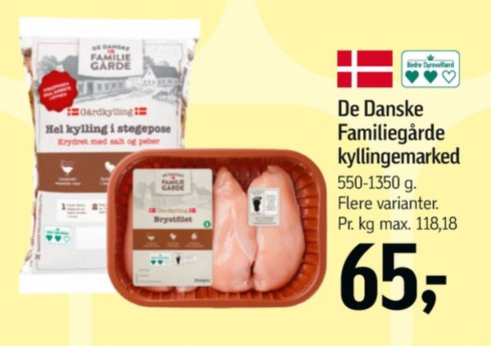 De Danske Familiegårde, Kyllingebrystfilet