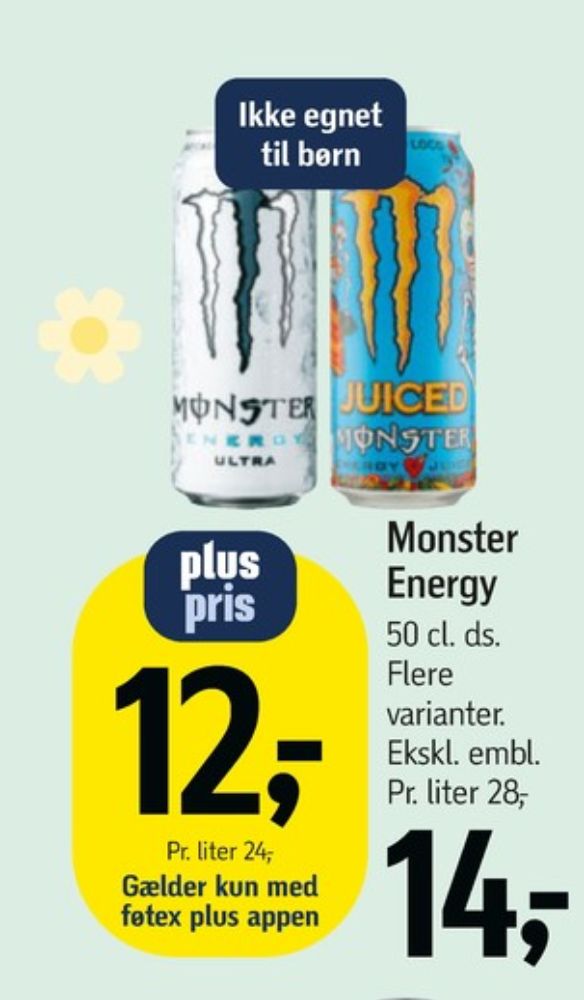 Monster Ultra Energy, Energidrik
