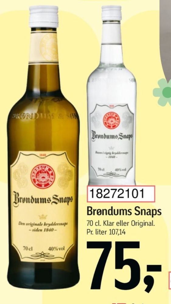 Brøndums  Original, Snaps