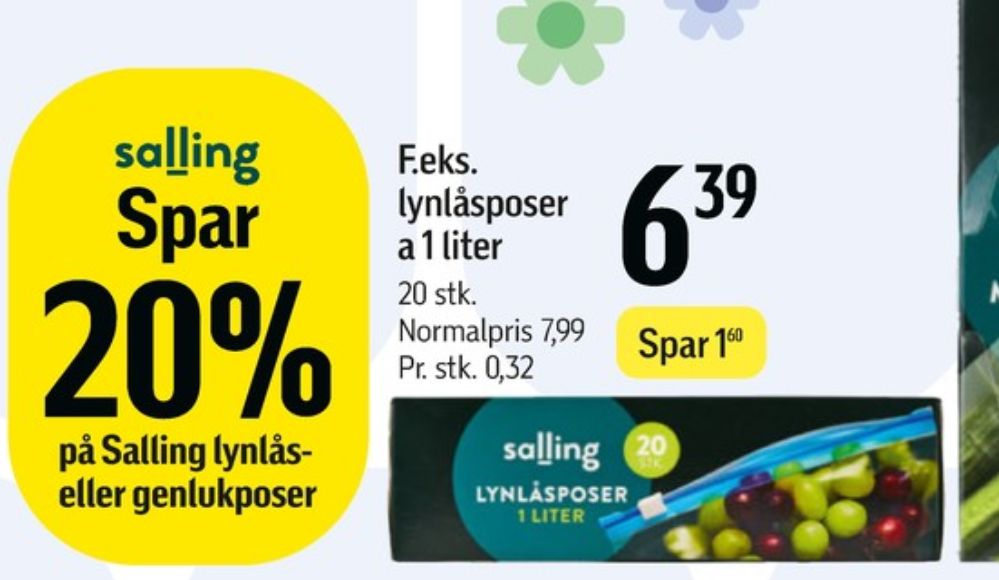 Salling, Husholdningsposer