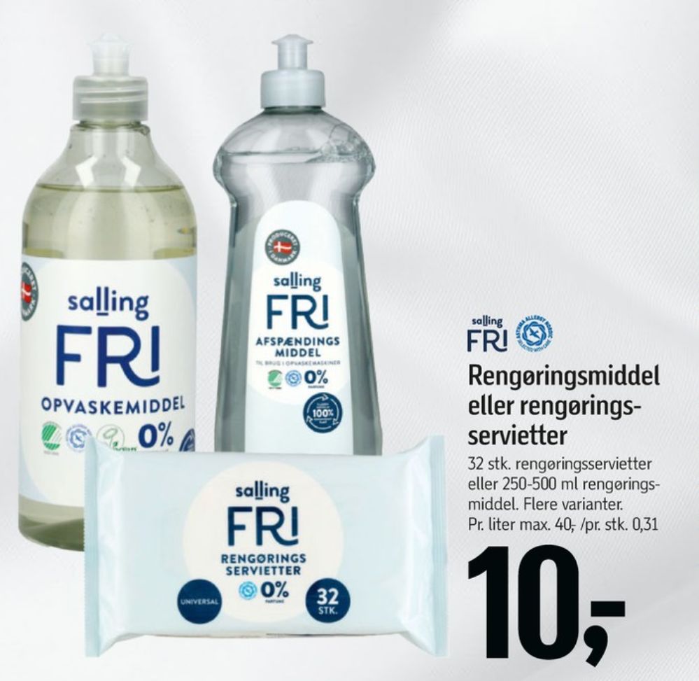 Salling Fri, Rengøringsservietter