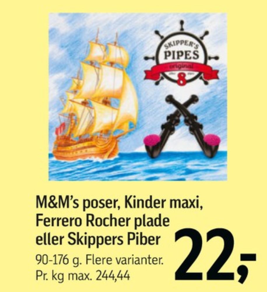 M&Ms, Chokoladepastiller Peanut