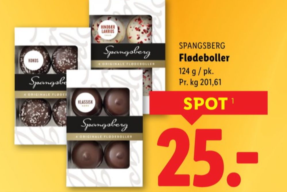 Spangsberg, Flødeboller Kokos