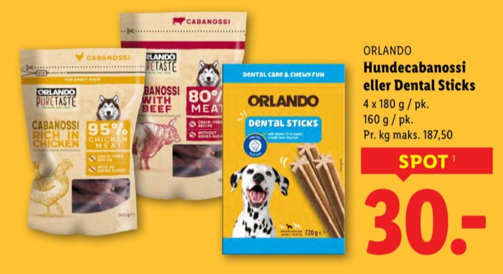 Orlando, Hundesnacks