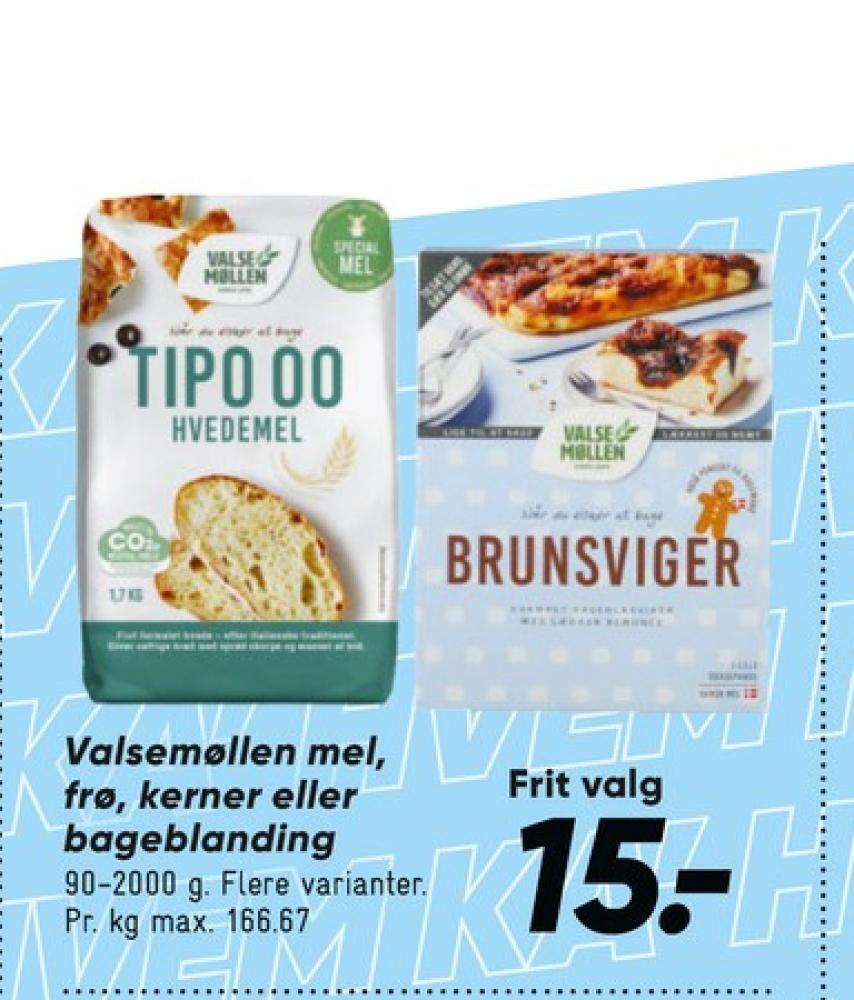 Valsemøllen, Frøblandinger