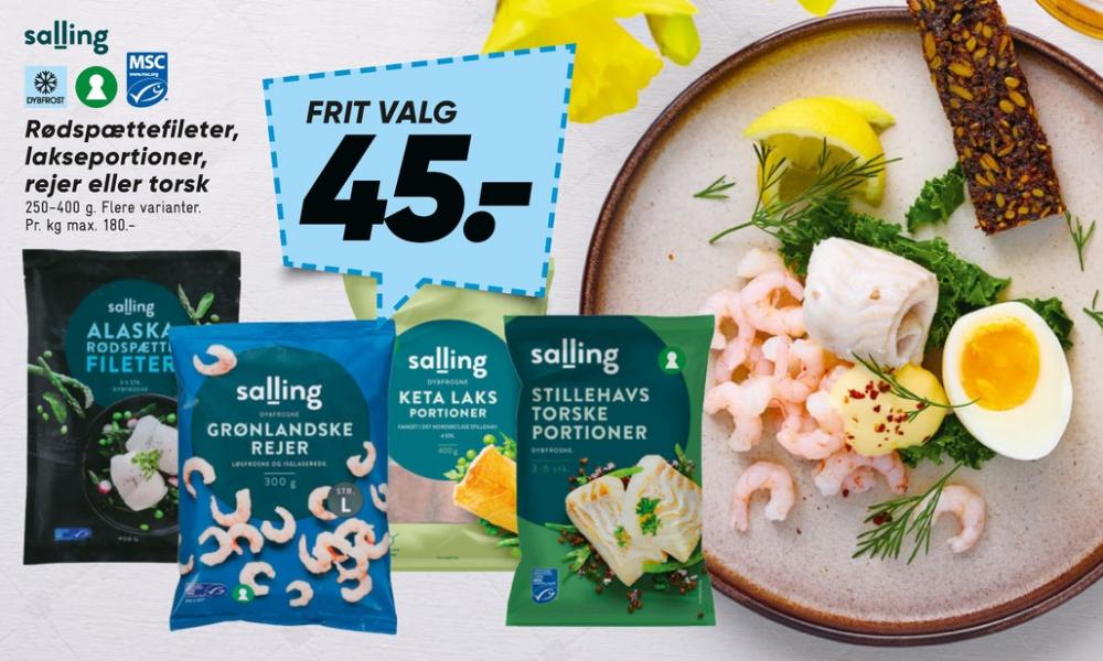 Salling, Lakseportioner
