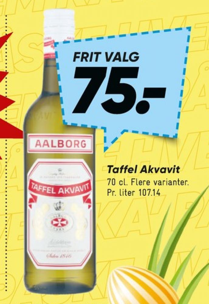 AAlborg Taffel Akvavit, Akvavit