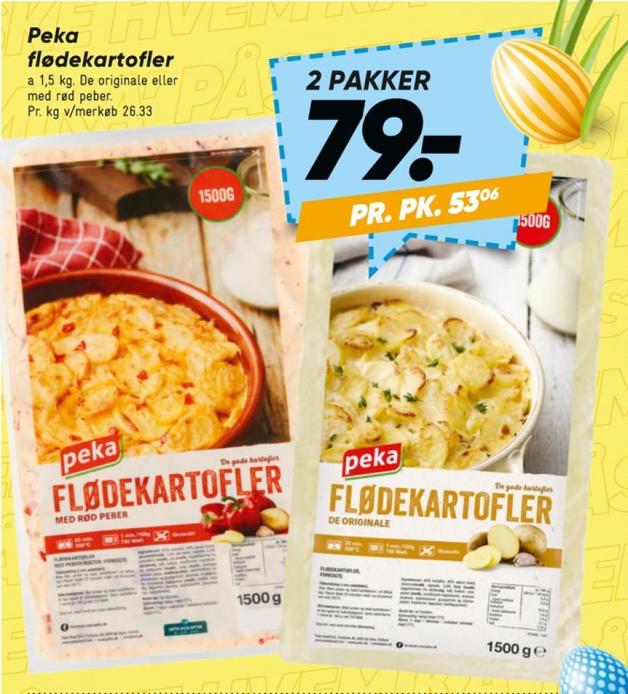 Peka, Flødekartofler med peberfrugt