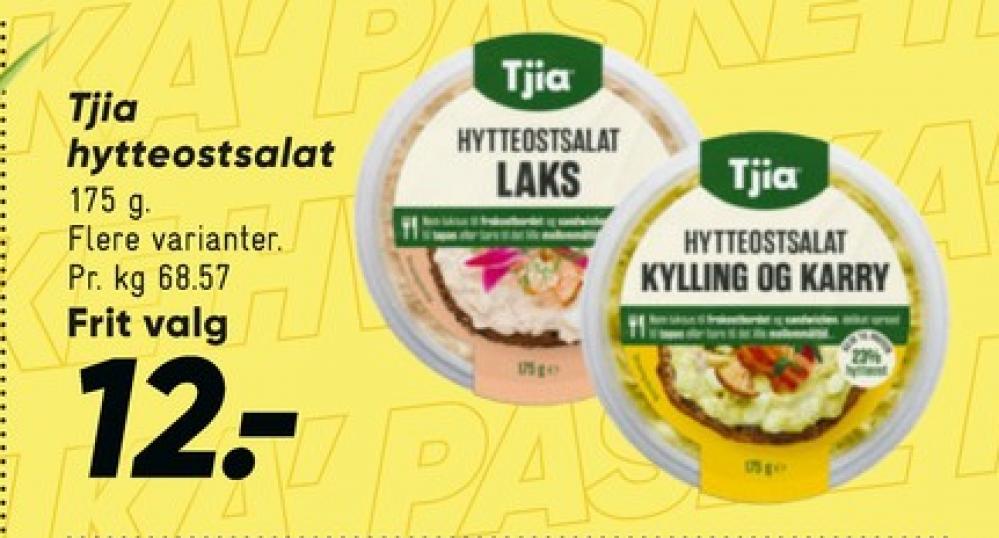 Tjia, Hytteostsalat Kylling og Karry