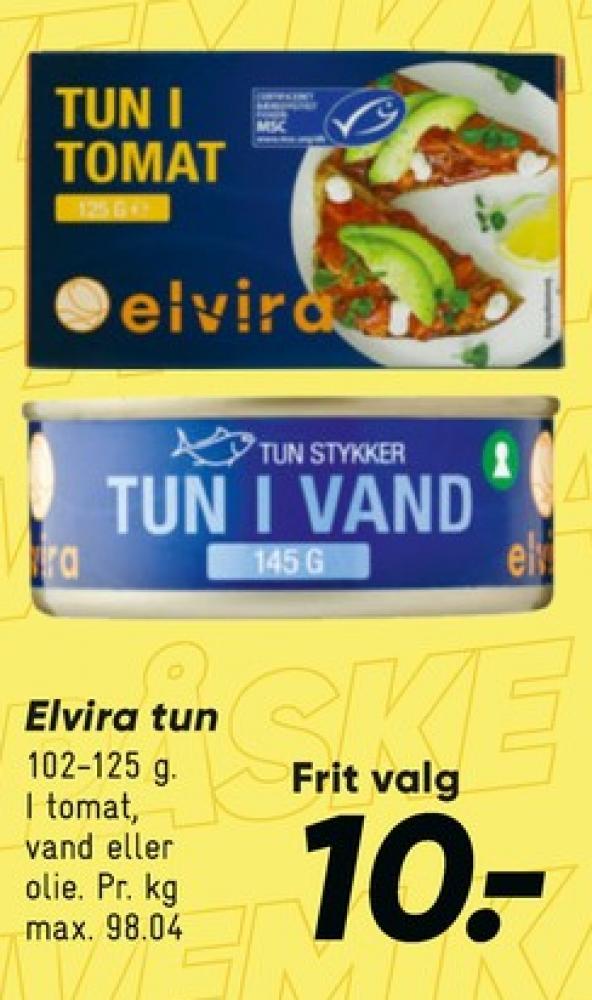 Elvira, Tun i vand
