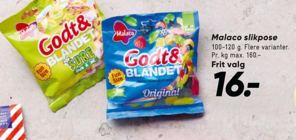 Malaco Godt & Blandet, Slikpose Sure Mix