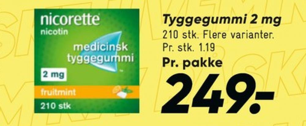 Nicorette, Nikotintyggegummi
