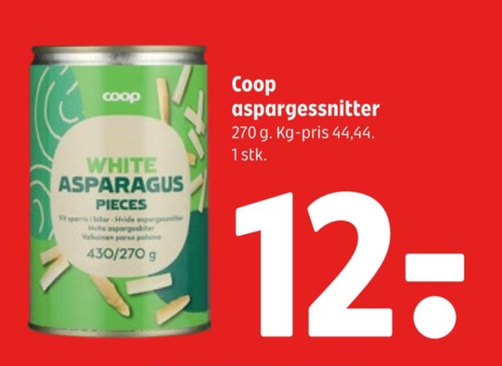 Coop, Asparges